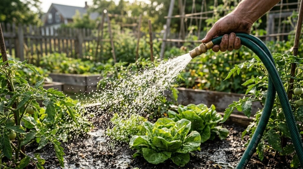 Mangueira Jardim 30 Metros Com Esguicho Trançada Reforçada Flexível 7/16 Anti Dobra Irrigação Quintal Poço Lavagem Durável Marqs Home