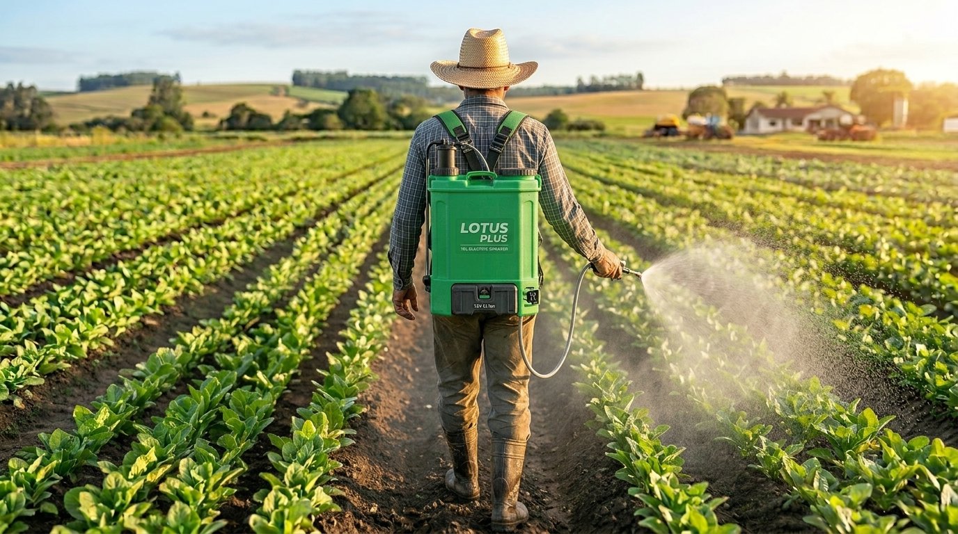 Pulverizador Elétrico 10l Agricultura Plus Lotus